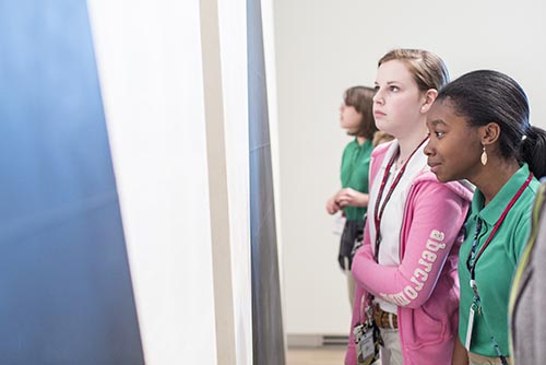 Students take a closer look at artwork