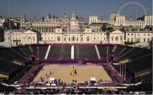 Volleyball court at 2012 Olympics