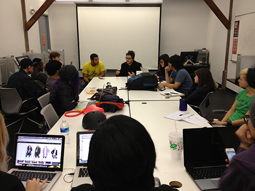 Students collaborating 