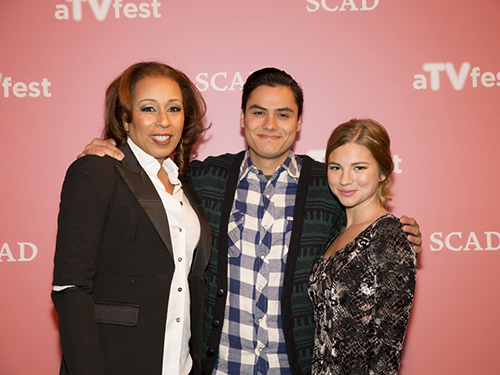 Cast of "The Red Road" on the red carpet