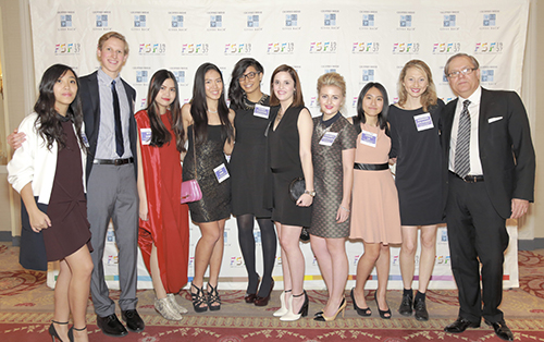 Students at the YMA Award