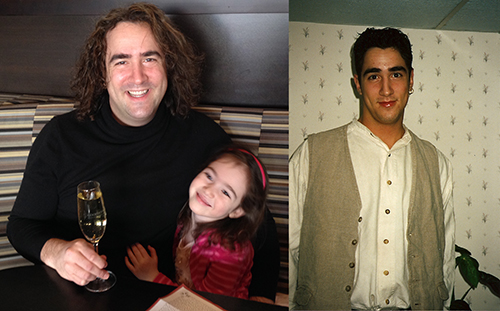 Picture of Laurence Rothman as a student and today
