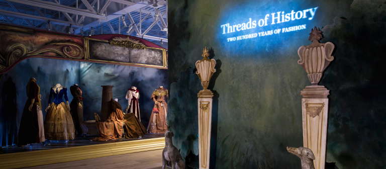 SCAD Fash exhibition Threads of History opening panel