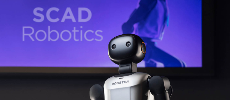 SCAD robot on stage