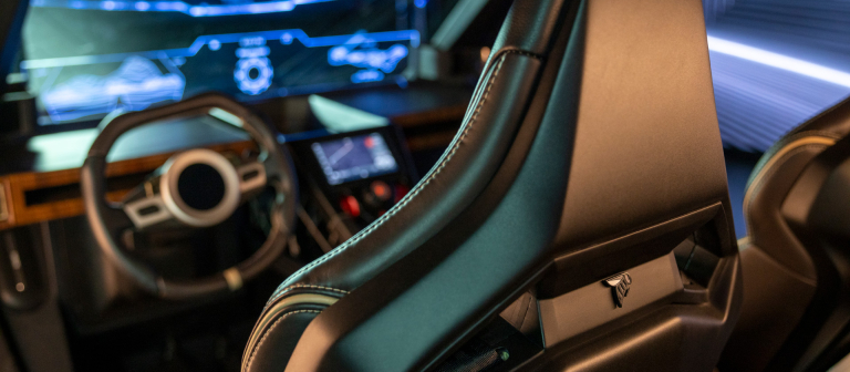 Interior of a concept car.