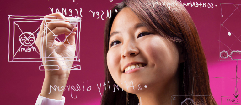 SCAD student working on user experience design