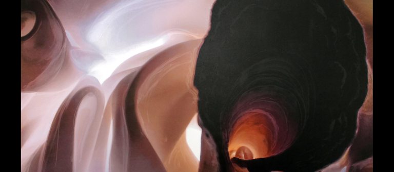 Alison Batley, printmaking, "Luminous Vessel Dusk"