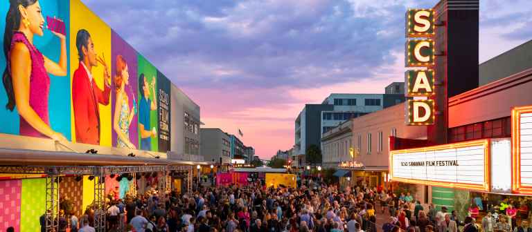 2019 SCAD Savannah Film Festival opening night on Broughton Street