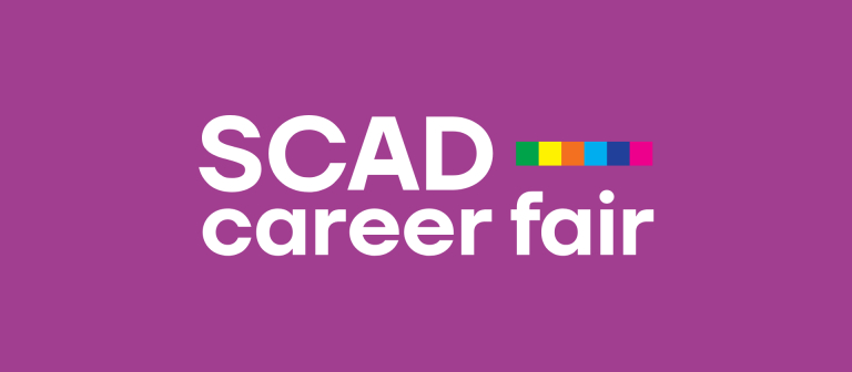 Career Fair purple branding