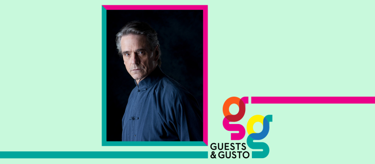 Guests and Gusto speaker Jeremy Irons