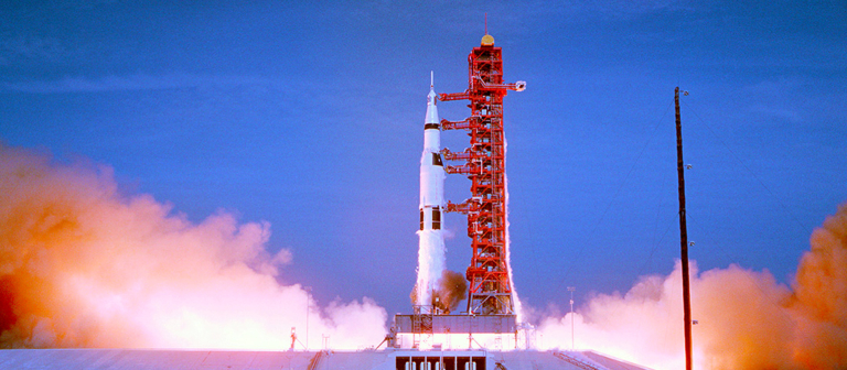 Apollo 11 poster for Lucas Theatre screening