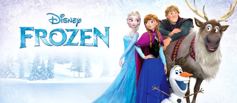 Movie poster for "Frozen" screening at Lucas Theatre