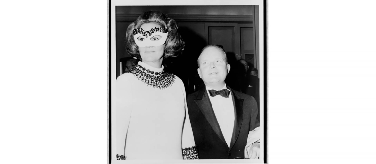 cz guest and truman capote at a masquerade