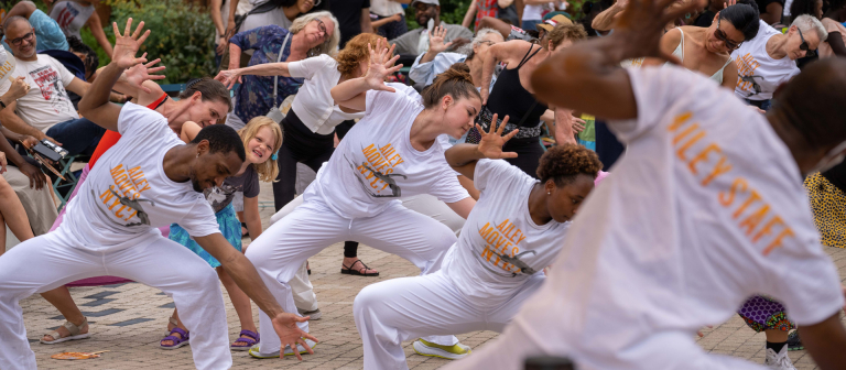 dancers performing in a workshop