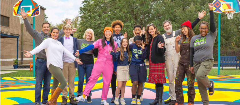 Students and staff participating in SCAD SERVE