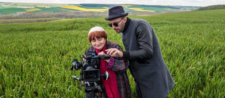 Film still from "Faces Places" with Agnes Varda and JR