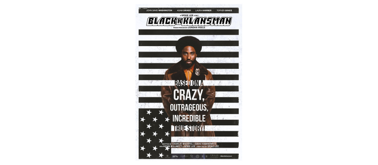 promotional poster for BlacKkKlansman