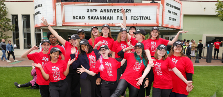 film fest volunteers at trustees theater