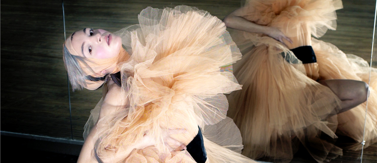 Karl Lagerfeld photograph of Jean Paul Gaultier Haute Couture