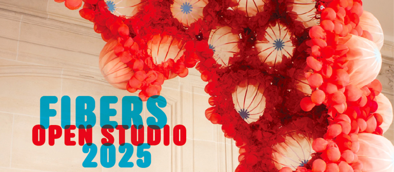 graphic for fibers open studio 2025
