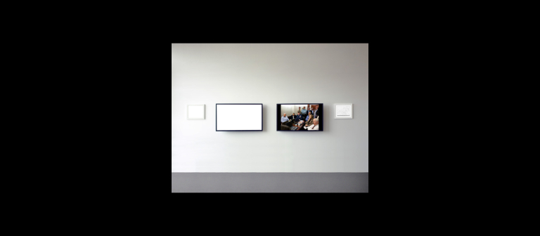 Alfredo Jaar, "May 1, 2011" installation view, 2011. 