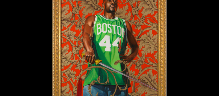 Kehinde Wiley, "Alexander the Great," oil and enamel on canvas, 6' x 5', 2007.