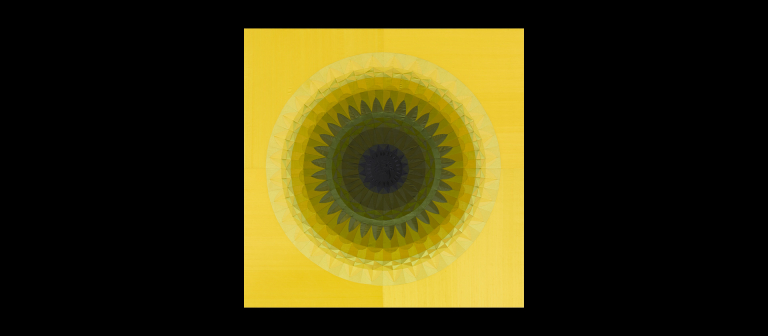 Angelo Filomeno, "Dream of Flies (yellow, black)," 2010.