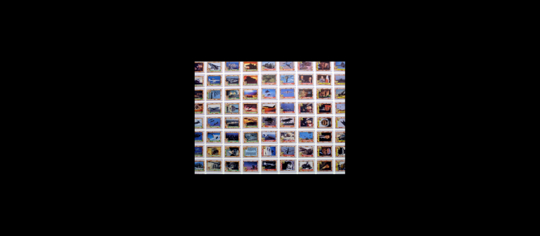 Siemon Allen, "Cards," installation, trading cards, sleeves, dimensions variable, 2005 - 2012.