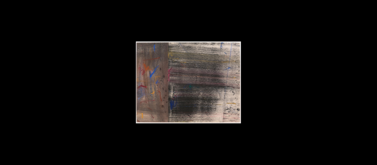 Jack Whitten, "Untitled Study #2," pastel and powdered pigment on paper, 1972.