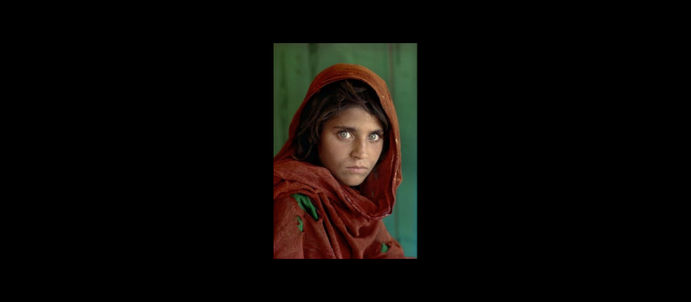 Steve McCurry, "Afphan Girl," Cibachrome print, 20" x 24", 1984.