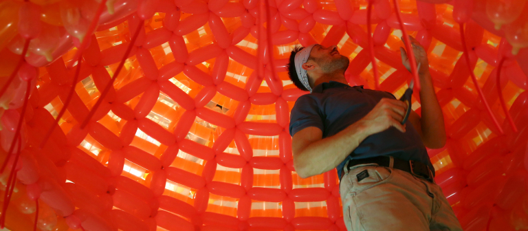 Experience SCAD alumnus Jason Hackenwerth's installation 'Aries' at the Mandarin Oriental 