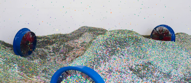 Signature image for Lara Favaretto exhibition at SCAD Museum of Art