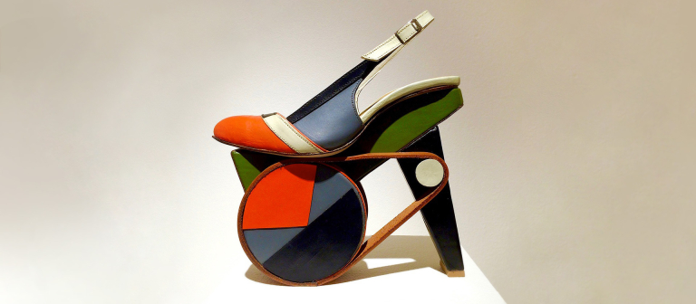 Signature image for Chris Francis shoe art exhibit at SCAD FASH
