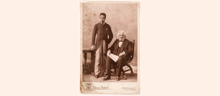 Photograph of Joseph Henry Douglass and Frederick Douglass