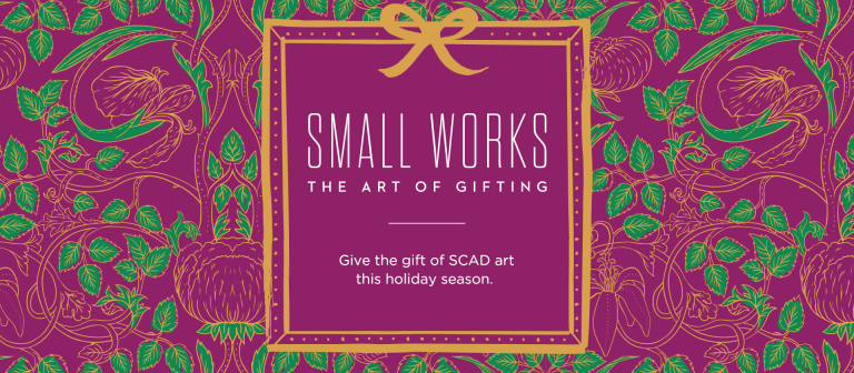 Branding for Small Works exhibitions at SCAD