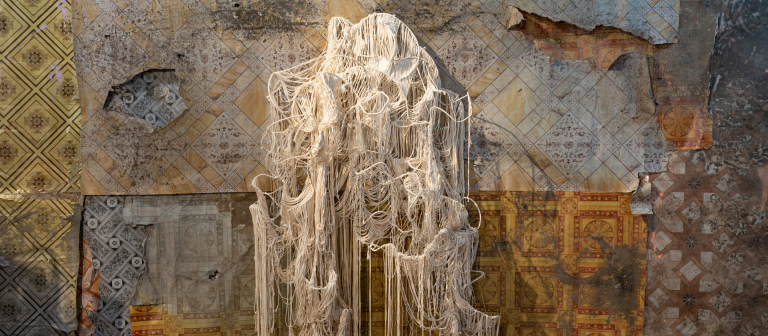 Signature image for Igshaan Adams exhibition at SCAD Museum of Art