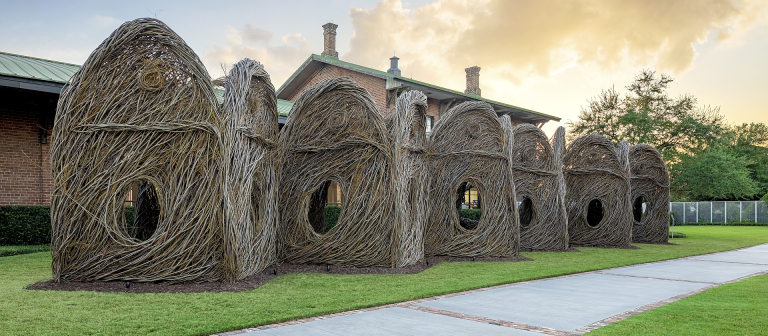 Patrick Dougherty exhibition, SCAD Museum of Art