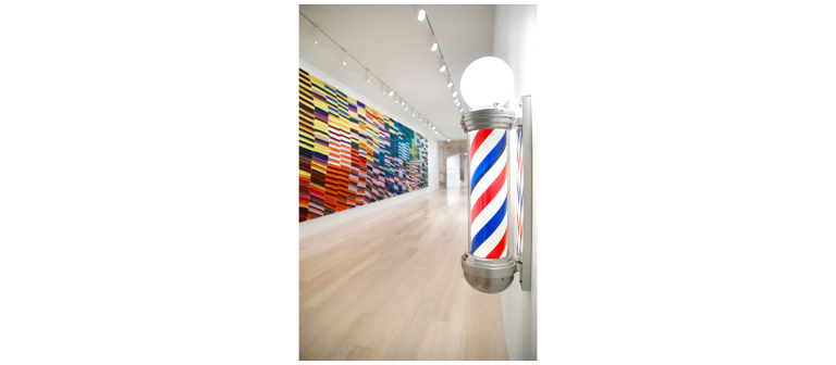installation view of Akinboa exhibition at scad museum