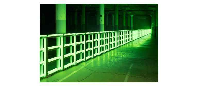 Signature image for Dan Flavin exhibition