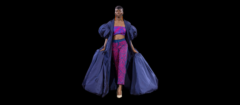 fashion model on runway