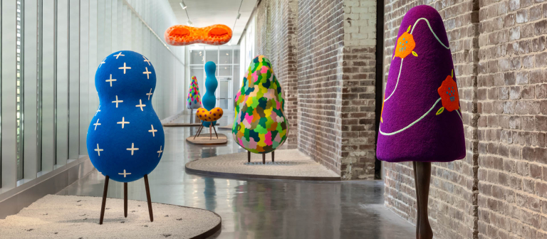 installation view of Masako Miki exhibition
