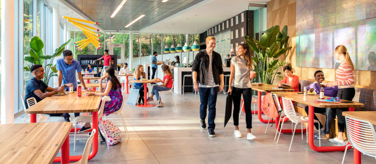 SCAD students enjoying dining facility Sketch