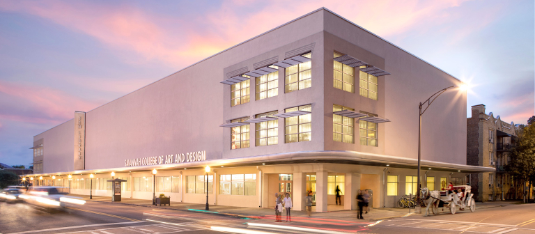 Exterior Jen Library, SCAD Savannah