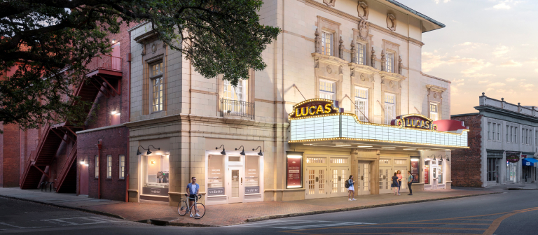 Exterior photo of Lucas Theatre in SCAD Savannah
