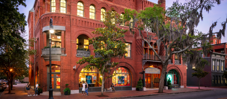 Exterior of Poetter Hall in SCAD Savannah