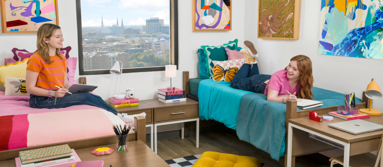 SCAD students sharing room in River