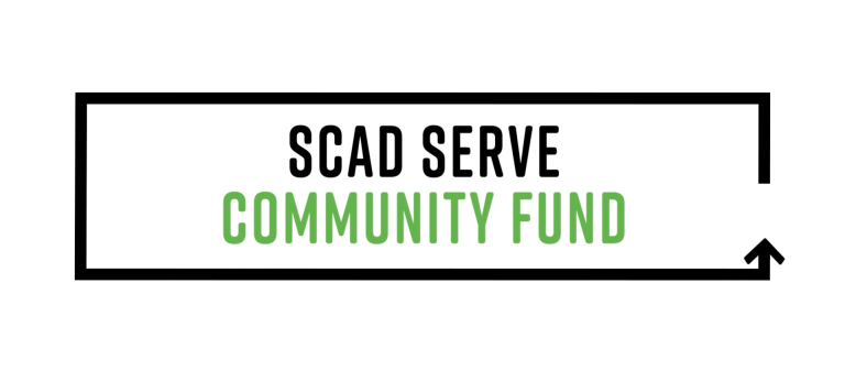 SCAD SERVE Community Fund text graphic