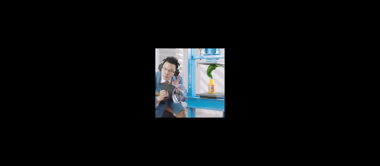 Mike Goubeaux (B.F.A., video/film, 2006) created two advertising spots for Sunny D’s wacky flavor lab campaign.