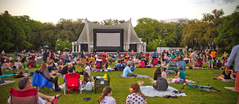 Films in Forsyth Park, Savannah, Georgia