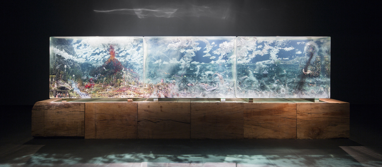 Dustin Yellin, "The Triptych," Feb. 7-June 8, SCAD Museum of Art, Experimental Gallery. 
